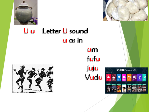 The letter u
