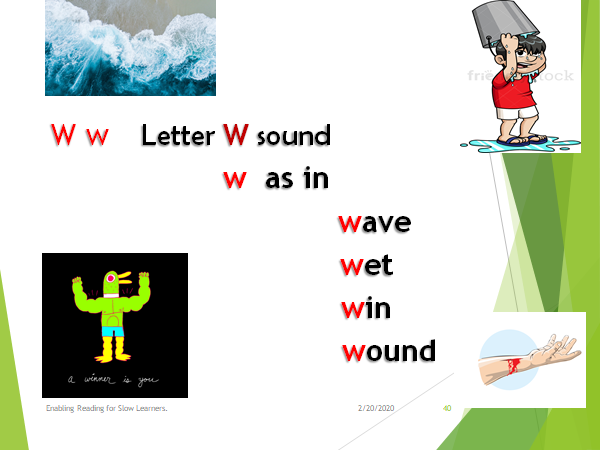 The letter w 