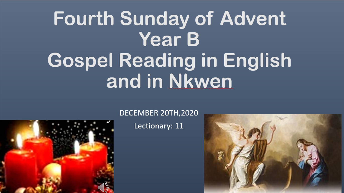 Fourth Sunday of Advent Year B