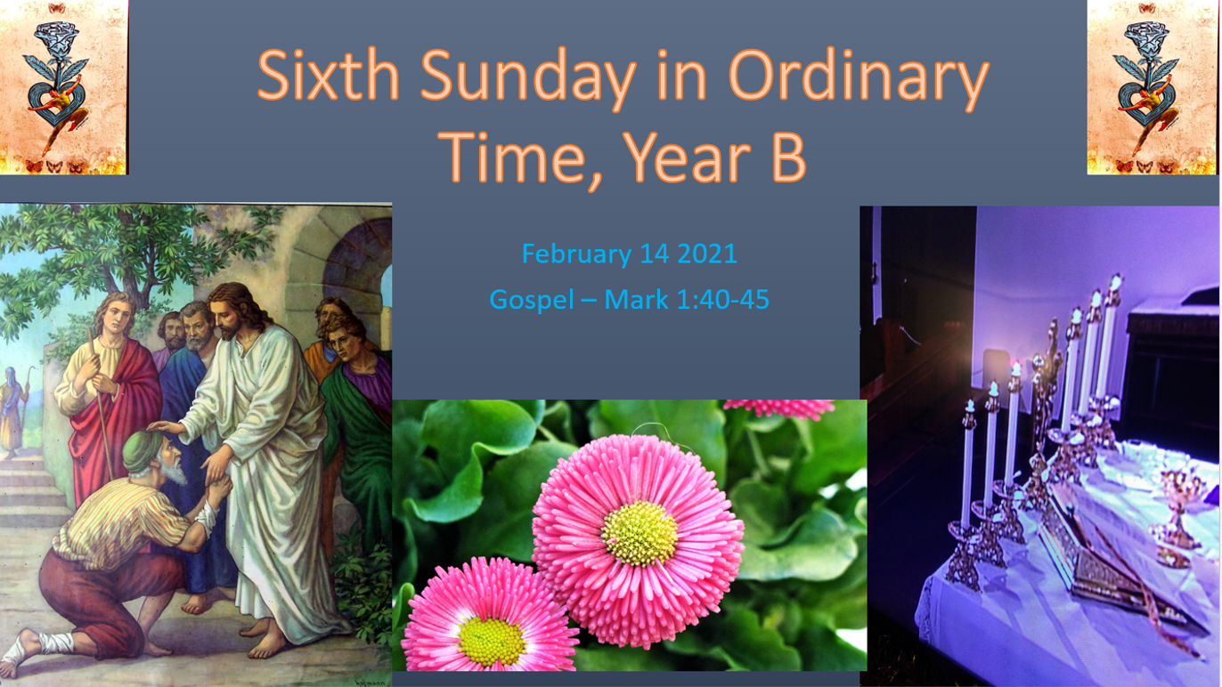 Sixth Sunday in Ordinary Time, Year B Gospel – Mark 1:40-45